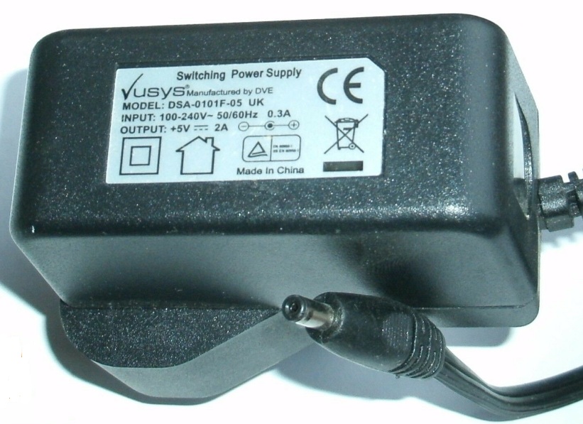 GENUINE VUSYS DSA-0101F-05 UK 5V 2A AC/DC POWER SUPPLY ADAPTER Product Description Condition:100%